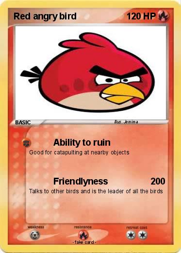 Pokemon Red angry bird
