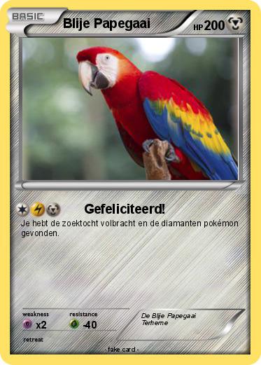 Pokemon Blije Papegaai