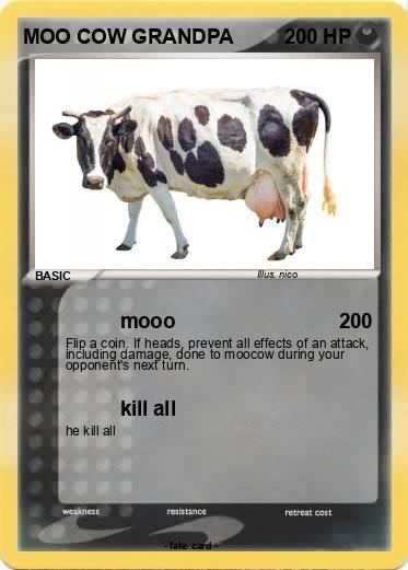 Pokemon MOO COW GRANDPA