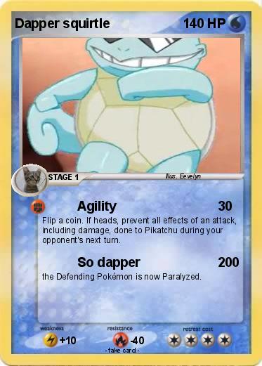 Pokemon Dapper squirtle