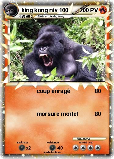 Pokemon king kong niv 100