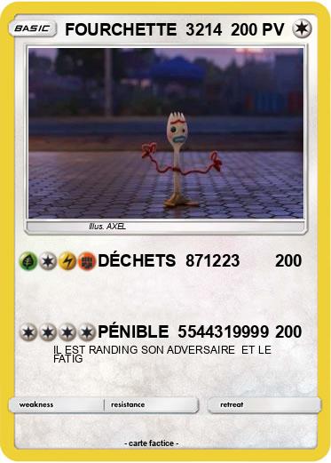 Pokemon FOURCHETTE  3214