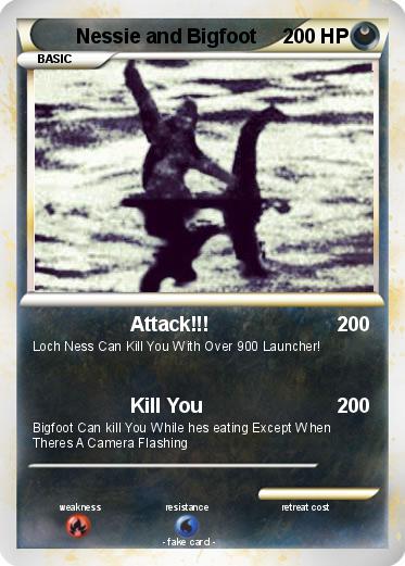 Pokemon Nessie and Bigfoot