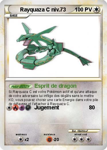 Pokemon Rayquaza C niv.73