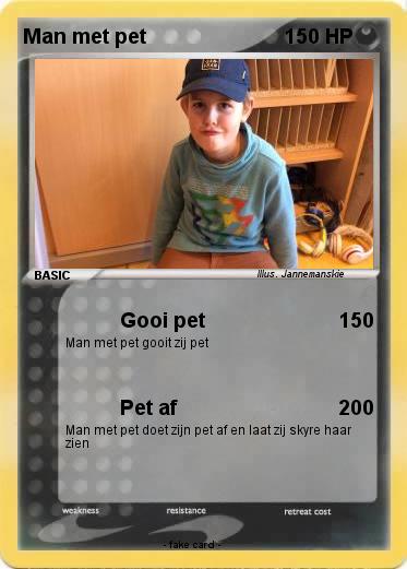 Pokemon Man met pet