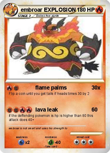 Pokemon embroar EXPLOSION