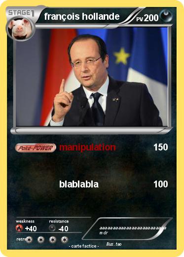 Pokemon françois hollande