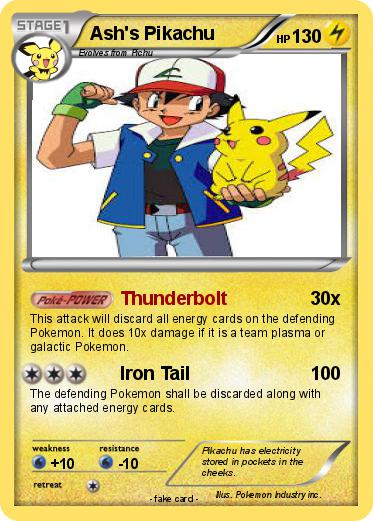 Pokemon Ash's Pikachu