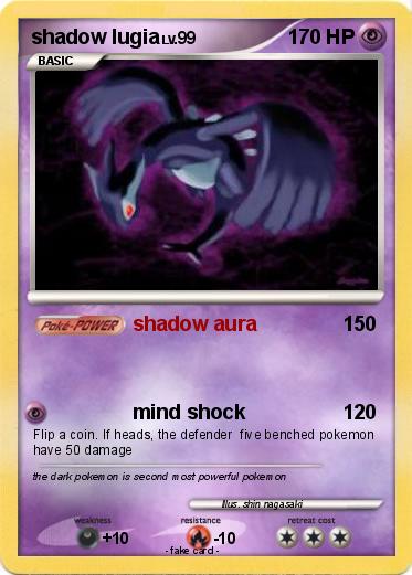 Pokemon shadow lugia
