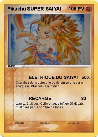 Pokemon Pikachu SUPER SAIYAI
