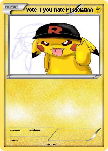 Pokemon vote if you hate Pikachu