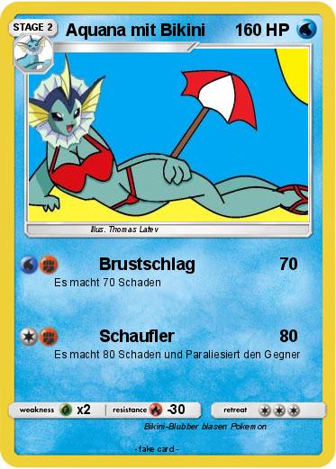 Pokemon Aquana mit Bikini