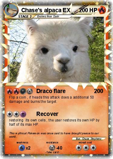 Pokemon Chase's alpaca EX