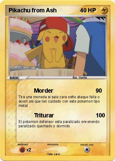 Pokemon Pikachu from Ash