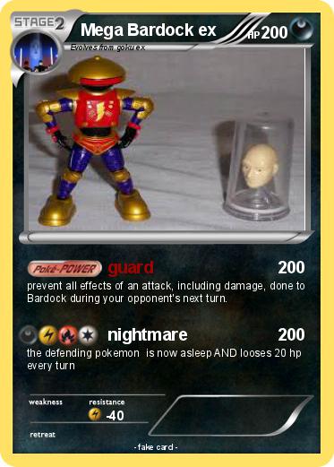 Pokemon Mega Bardock ex