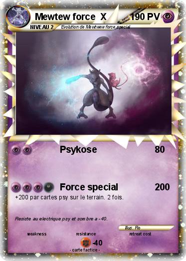 Pokemon Mewtew force  X
