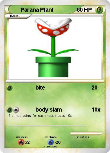 Pokemon Parana Plant