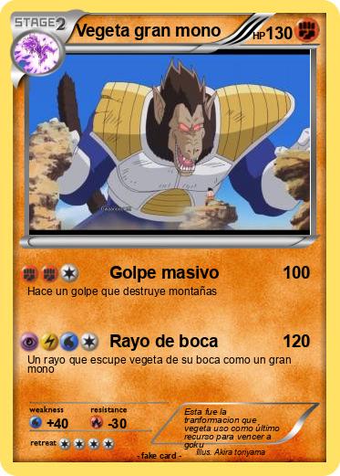 Pokemon Vegeta gran mono