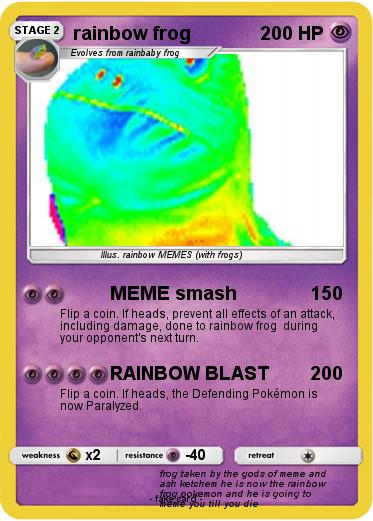 Pokemon rainbow frog