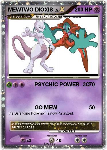 Pokemon MEWTWO DIOXIS