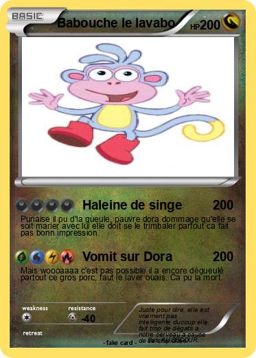 Pokemon Babouche le lavabo
