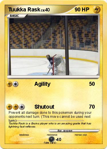 Pokemon Tuukka Rask