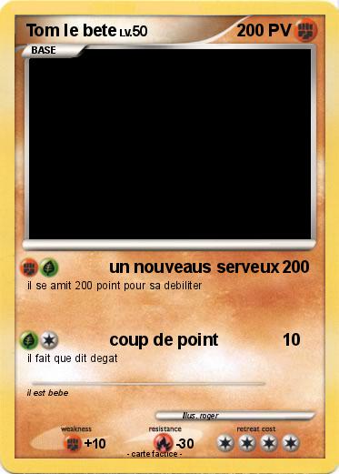Pokemon Tom le bete
