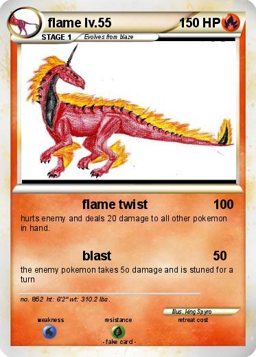 Pokemon flame lv.55