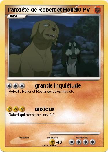 Pokemon l'anxiété de Robert et Hoiler