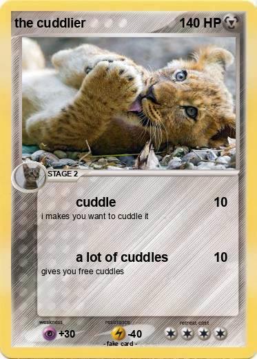 Pokemon the cuddlier