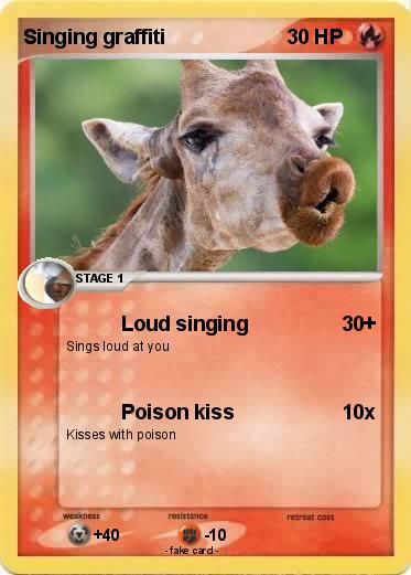 Pokemon Singing graffiti