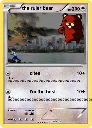 Pokemon the ruler bear