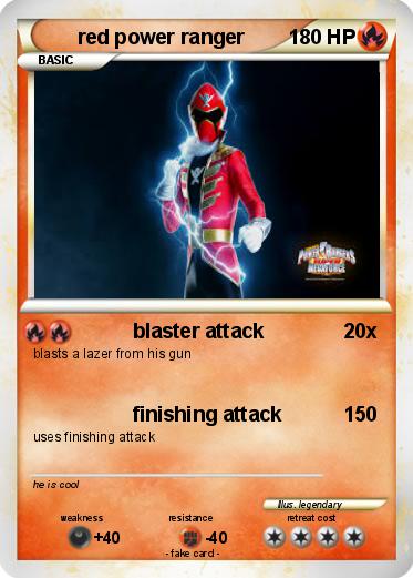 Pokemon red power ranger