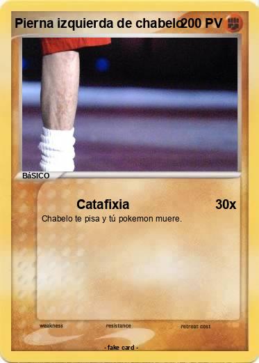 Pokemon Pierna izquierda de chabelo