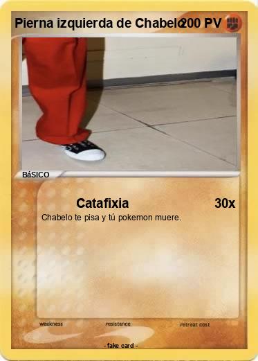 Pokemon Pierna izquierda de Chabelo