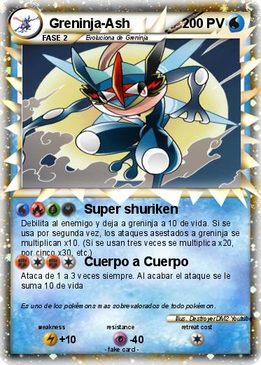 Pokemon Greninja-Ash