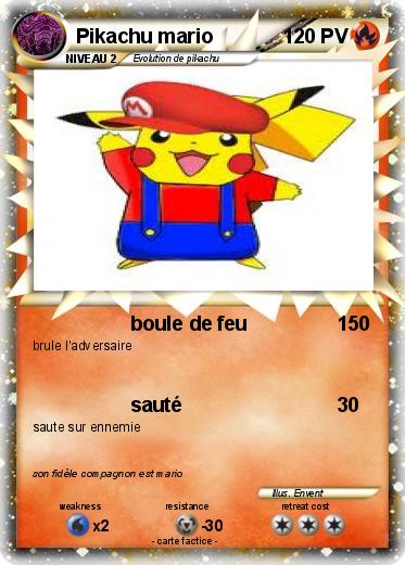 Pokemon Pikachu mario