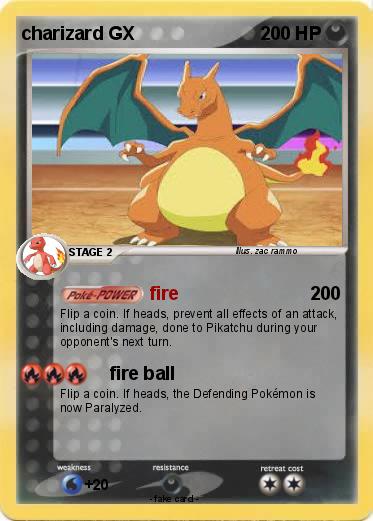 Pokemon charizard GX