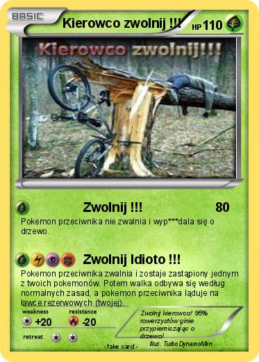 Pokemon Kierowco zwolnij !!!