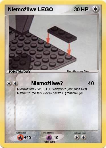 Pokemon Niemożliwe LEGO