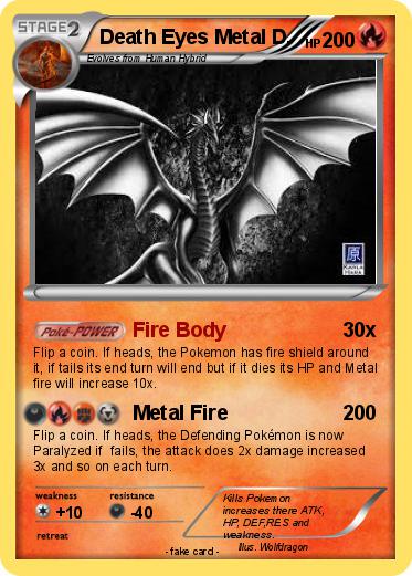 Pokemon Death Eyes Metal D.