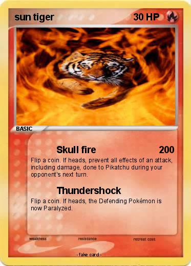 Pokemon sun tiger