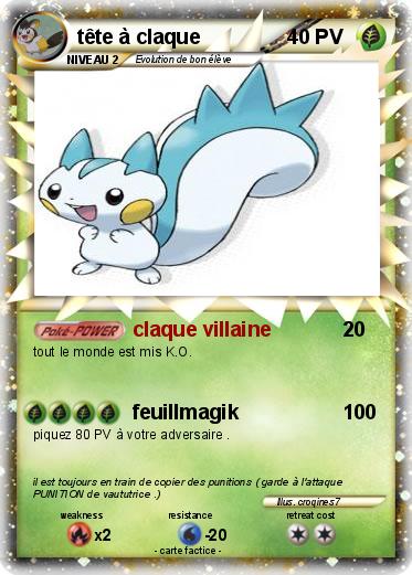 Pokemon tête à claque