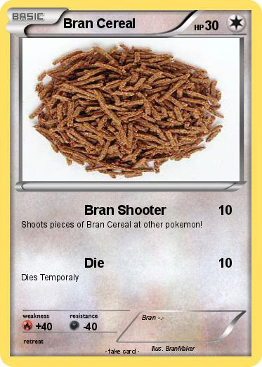 Pokemon Bran Cereal