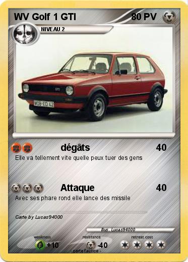 Pokemon WV Golf 1 GTI