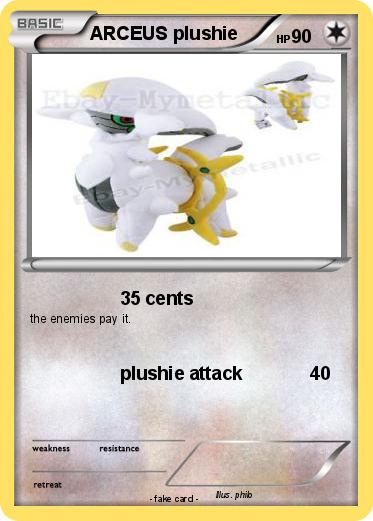 Pokemon ARCEUS plushie