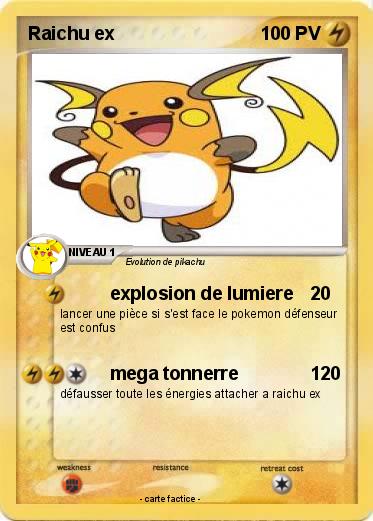 Pokemon Raichu ex