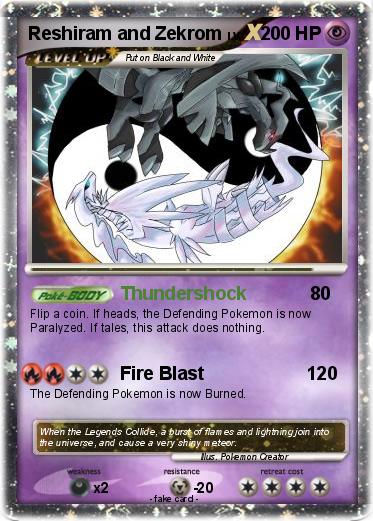 Pokemon Reshiram and Zekrom