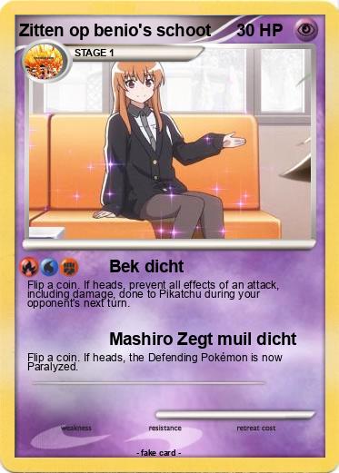 Pokemon Zitten op benio's schoot