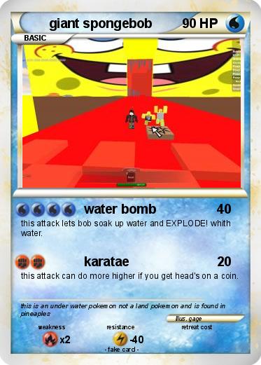 Pokemon giant spongebob